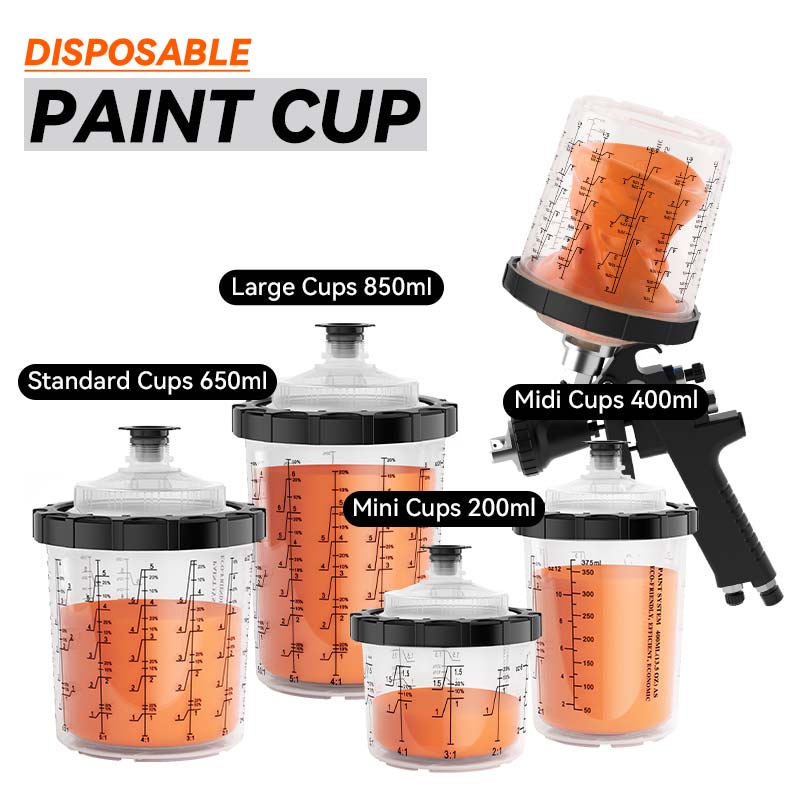 ลดเวลาการทำความสะอาดอย่างมากและประสิทธิภาพการฉีดพ่นสองครั้ง: ระบบถ้วยสีแบบใช้แล้วทิ้งได้อย่างไรทำให้เวลาทำงานที่สูญเปล่าเป็นอย่างไร?