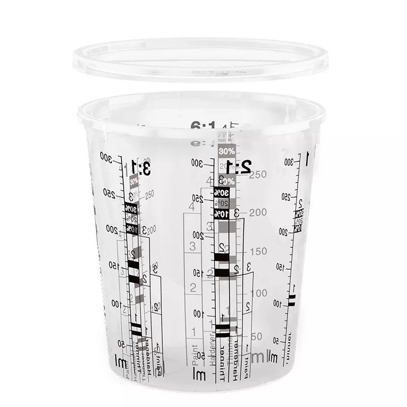 385ml PP Automotive Paint Mixing Cup กับฝาปิด