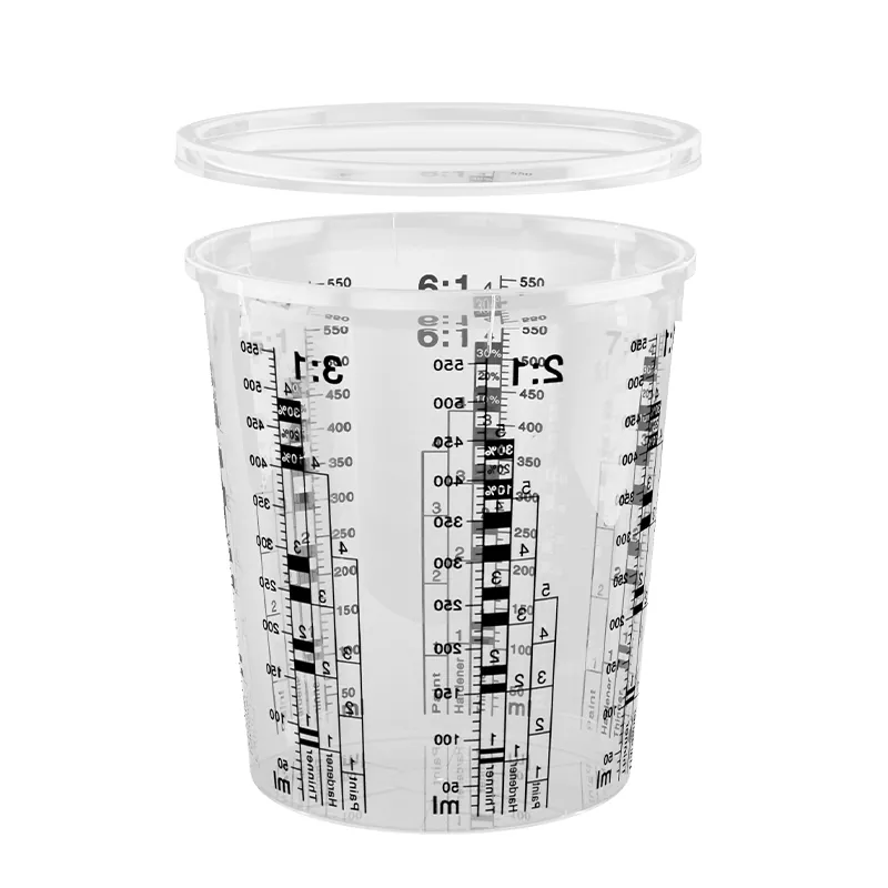 680ml PP Automotive Paint Mixing Cup กับฝาปิด
